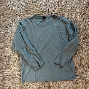 J.Crew Men's Long Sleeve Sage Green/gray T-shirt